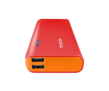 Powerbank ADATA Power Bank PT100 10000 mAh 2.1 czerwono-pomar.